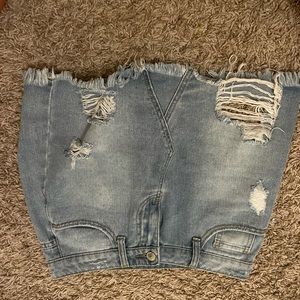 Jean Mini Skirt